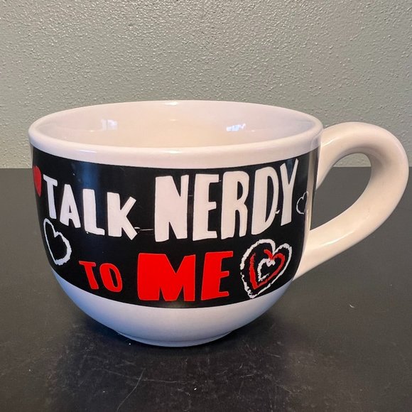 TALK NERDY TO ME Ceramic Cup / Mug / Bowl - Picture 1 of 7